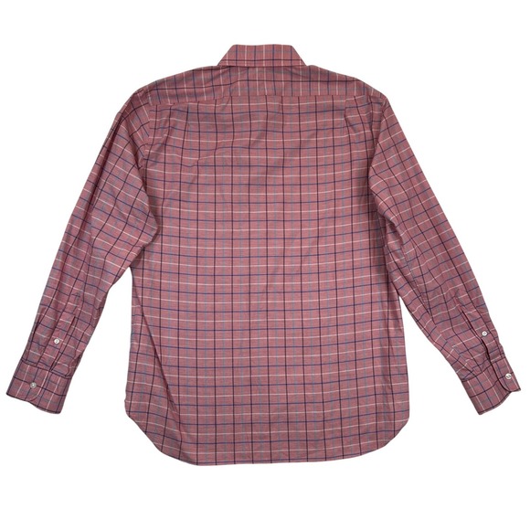 J Crew Shirt Mens Large Red Blue Plaid Ludlow Long Sleeve Button Down - Picture 2 of 7